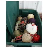 Tote full of yarn