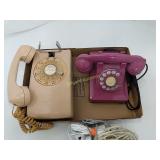(2) vintage telephones