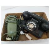 (2) vintage telephones