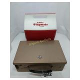 Safe box (no key) & cooler