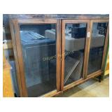 3 section display cabinet with shelving - missing