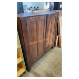 3 shelf wood cabinet