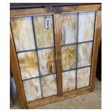 Leaded stain glass window