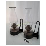 Oil lamps with handles