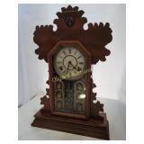 Ingraham gingerbread mantle clock