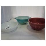Pyrex bowl and other bowls