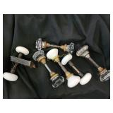 Vintage glass door knobs/hardware