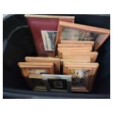 Tote of framed pictures