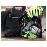 Sunglasses / safety glasses, gloves, mirrors, more