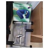 Tote, neck massager and peddler exerciser