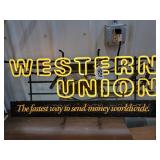 Western Union Neon light (Works)