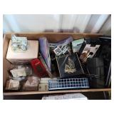 Wireless ear buds, David Winter cottages, pins,