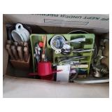 Meat grinder, steak knives, silverware and more