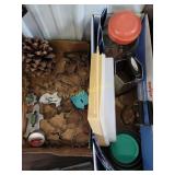 Cookie cutters, Tupperware, Pyrex bowls and more