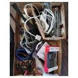 Ear phones, music stand, arc light, misc cord.....