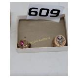 1975 Shelby class ring and BPOE ring