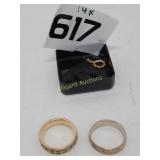 (2) 14 kt rings