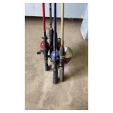 5 fishing poles