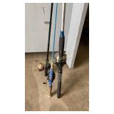 3 fishing poles