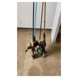 4 fishing poles