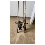 4 fishing poles