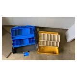 Plastic tackle boxes