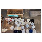 Coffee mugs and glasses