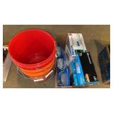 Light bulbs, buckets