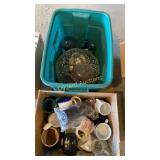 Coffee mugs, glasses, bowls