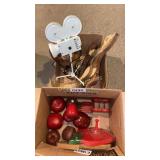 Apple decor, lantern, light, rocking horse