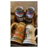 (4) Beer steins