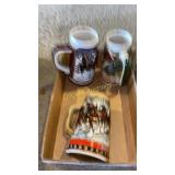 (3) Beer steins