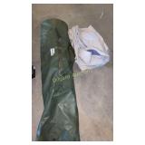 Intex air mattress and camo screening