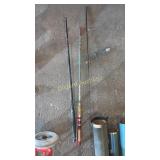 Fishing rods with 2 empty cases