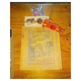 Sears box, wood puppet, Cannon model