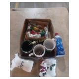 Mugs, vintage Christmas