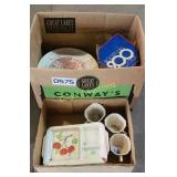 Plates cups and mugs