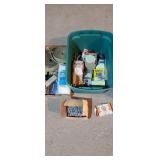 Hardware, plastic sheeting, screws, nails