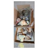 Rocks, seashells, birds