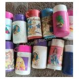 Barbie, little mermaid, belle, and more thermoses