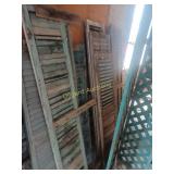 Wood Shutters and lattice