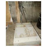 Metal shelf, Toy gun & more