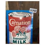 Carnation Milk metal sign