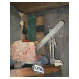 Vintage wood crane toy