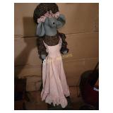 Vintage sweeper with decorative mouse