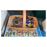 Stained glass birds and puzzle