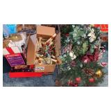 Christmas decor, wreaths, ornaments