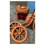 Bowling ball/bags, Thermos w/bag, wheels