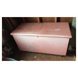 Pink blanket chest