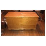 Cedar lined blanket chest, 50"x28"x20"